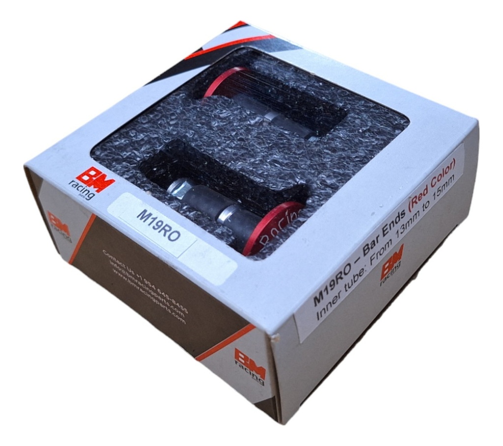 Punteras Manubrio (bar Ends) Diámetro De 13 A 15mm Rojo
