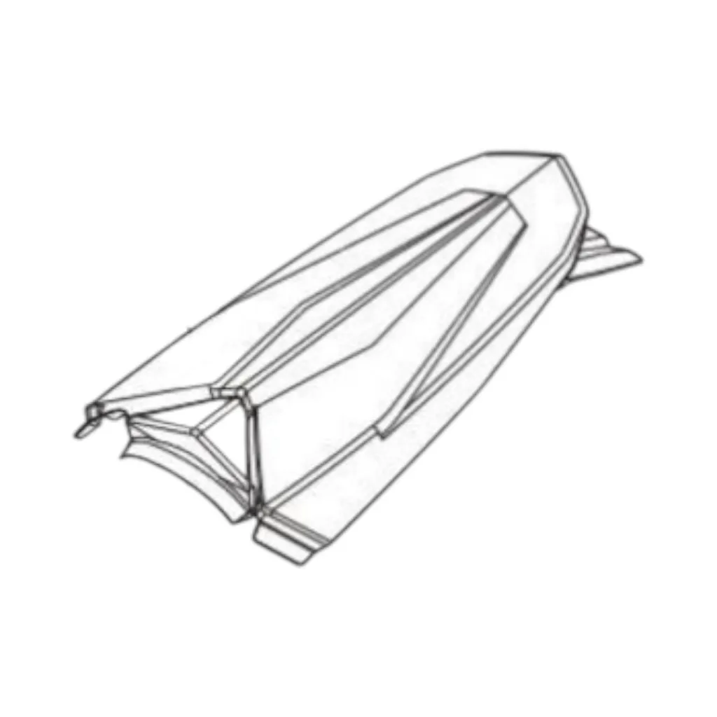 F000P02490 - 2 - Rear mudguar long black RS 300-500 19.webp