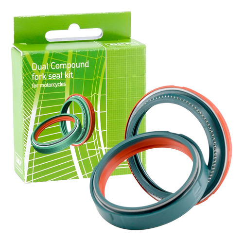 SKF Dual 48W - Kit Retén de horquilla Doble compuesto - Retén 48x57.9x9 y Guardapolvo 48x58.4x4.9 