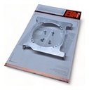 Soporte de electro ventilador SPAL Honda CRF 450X 2003-2017 (Accesorio de CH12)