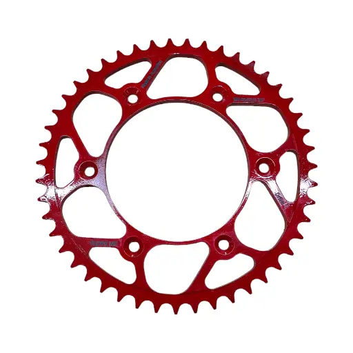 [RS-0897Z47RO] Corona Ultraliviana Acero GasGas, KTM, Husaberg, Husqvarna (Rojo, 47)