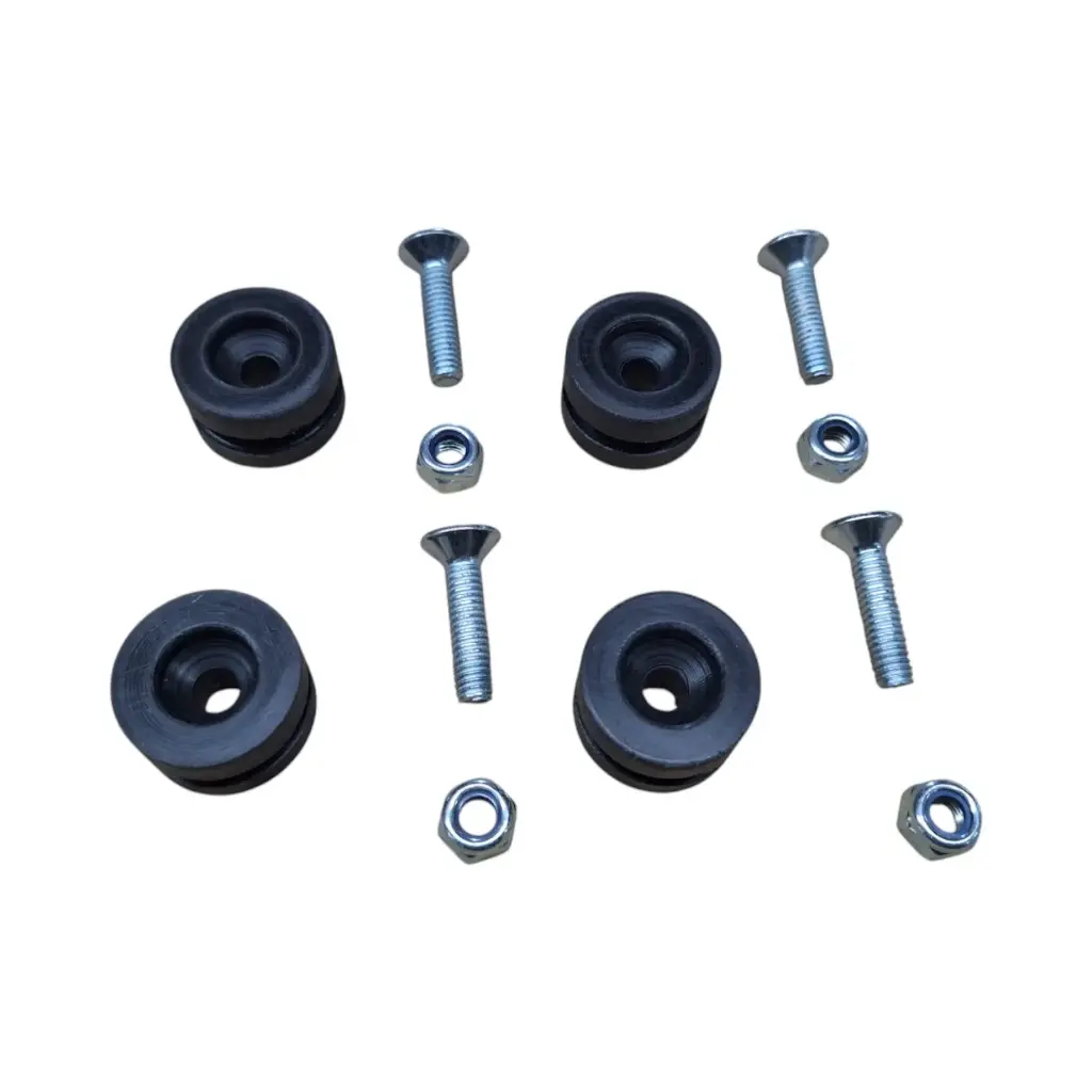 [TCH-001] Kit bujes y tornillos para placa porta baúl Genérico - Chino