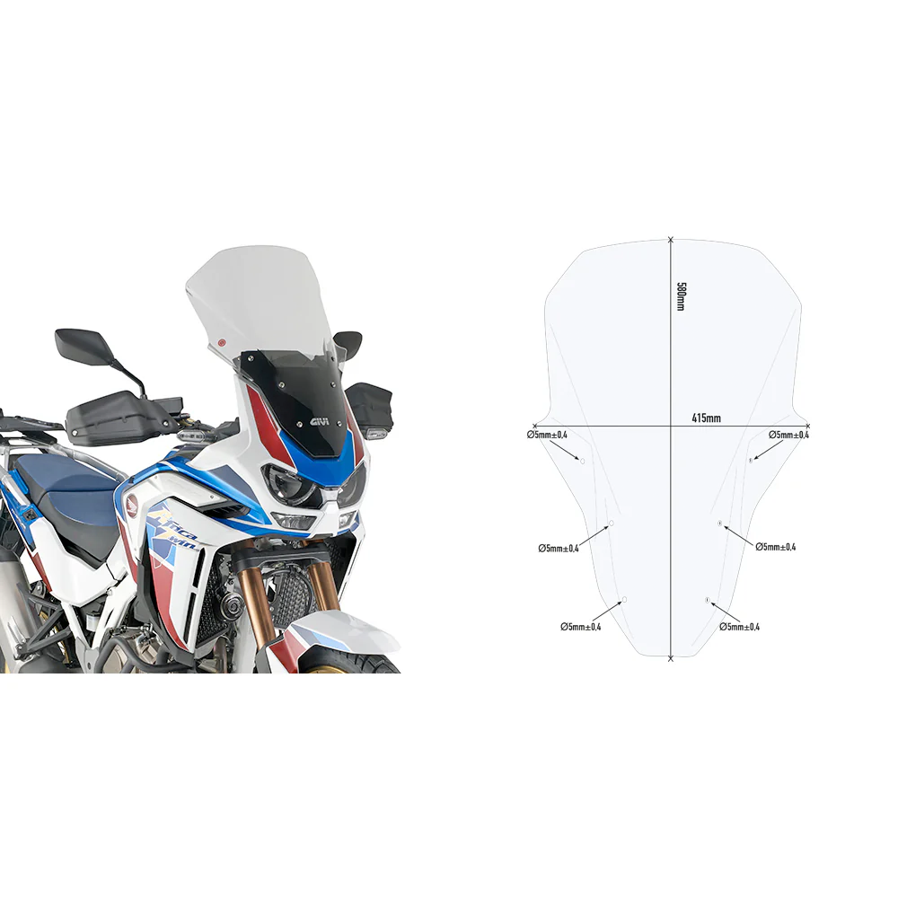 [GIVI] Parabrisas Honda CRF L Africa Twin 1100 20-24