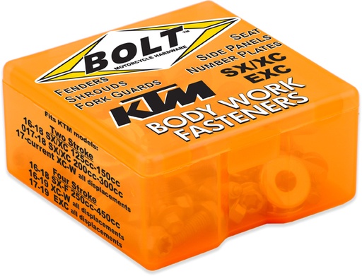 [BOLT] Kit de tornillos de plasticos completo Ver equivalencias: KTM XC ->