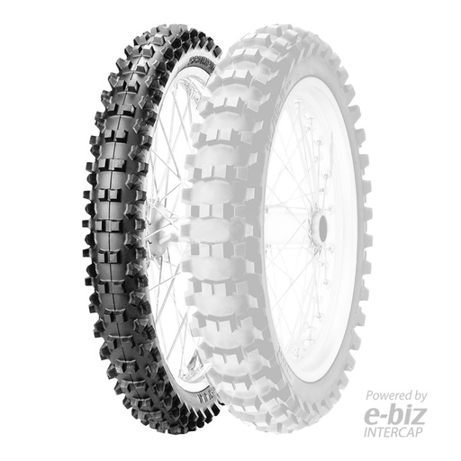 [Pirelli] Cubierta MST Scorpion MX Midsoft 32 (80/100-21") (Delantero) | Guerrero GRF 250 12-18 || Honda CR 125-250-500 92-01, CRF 250-450 14-24, XR 200-250-400-650 88-06 || Husqvarna CR 125 84-01, FC 450 14-24… (+6 marcas · 25 modelos) | 51M