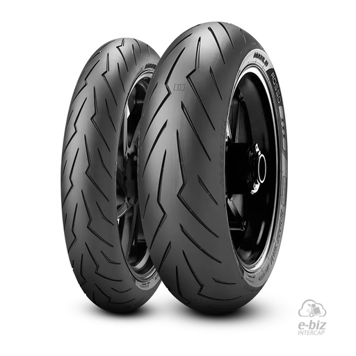 [Pirelli] Jgo de Cubiertas Diablo Rosso III (110/70R17) (150/60R17) KTM Duke 125-200-250-390 12-24, RC 200 16-23 || Kawasaki EX Ninja 400 18-24, Z 400 2019 || Voge AC 300 2021