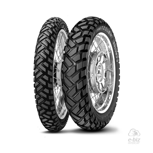 [Metzeler] Jgo de Cubiertas Enduro 3 Sahara (90/90R19) (110/90R17) Honda XR L 125-150-190 10-24 || Zanella ZR 150 2024