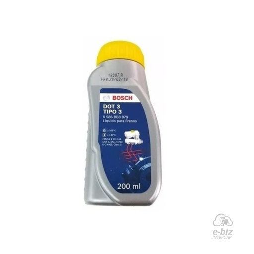 [Bosch] Líquido de frenos (DOT 3) (0,2L)