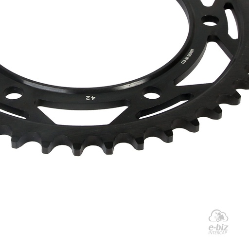 [Supersprox] Corona de ACERO Z:42 [Paso: 525] |Color: NEGRO| KTM Adventure 990-1090-1190 06-19, Super Adventure 1290 15-24