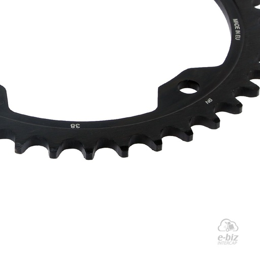 [Supersprox] Corona de acero 1857 38T-520 Negro | Yamaha YFM Raptor 700 06-24, YFZ 450 10-24, YFZ 450R