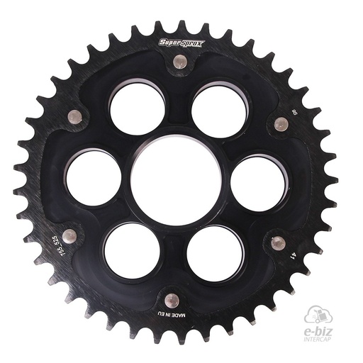 [Supersprox] Corona de bimetal 755_525 41T-525 Negro | Ducati Monster 1200 14-19, Monster S 1200 14-20, Panigale 1199 13-14