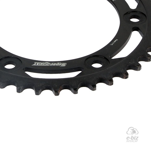 [Supersprox] Corona de ACERO Z:40 [Paso: 520] |Color: NEGRO| 600 Honda CRF L 250 13-20, XR 250-600 90-00