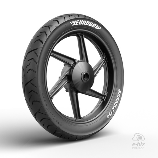 [EuroGrip] Cubierta BEAMER YS+ 100/90-17 TL 55P Trasera para Bajaj Rouser NS 125 16-24, Rouser NS LS 135 07-24