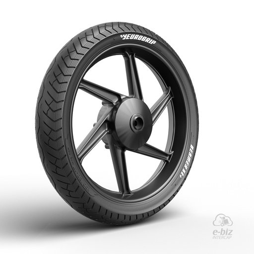 [EuroGrip] Cubierta BEAMER HS+ 100/80-17 TL 52P Delantera para Bajaj Dominar 250 21-24, Rouser NS 200 2018 || Yamaha YBR 250 14-24