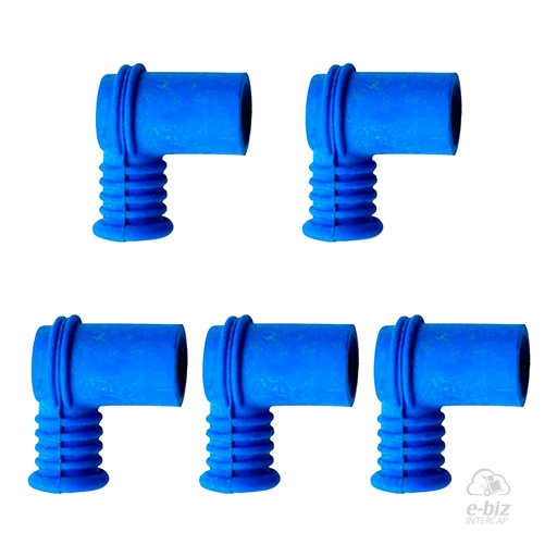 [DZE] Capuchones de bujía 10166 Caja Capuchon 5 Azul 90 Resistencia Appia Brezza 150 13-24 || Cerro BIX 110 05-24 || Corven Energy 110 06-12 || Gilera Smash 110 20-23 || Honda CG 150 05-24, CG Titan 125 00-01… (+1 marca · 2 modelos)