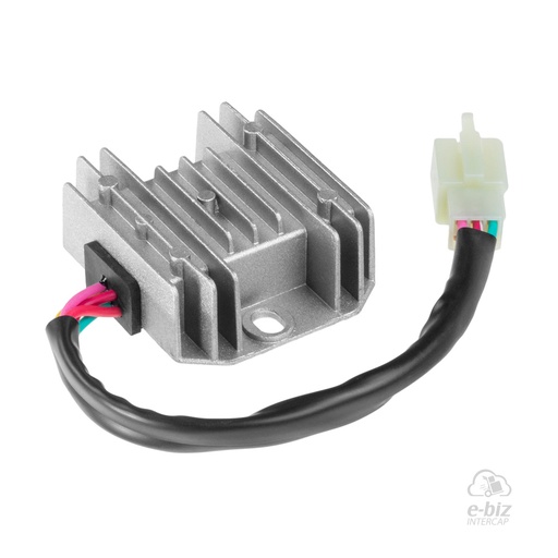 [DZE] Regulador de voltaje Monofásico [CC] [12V] [12A] 2441 LUZ Encendida ZB 110-ZB 125-RX150 150-200-250 Corven Triax 250 2015, Triax Touring 250 15-26 || Zanella DUE 110 05-24, DUE Classic Full 110 12-24, RX 150 2013