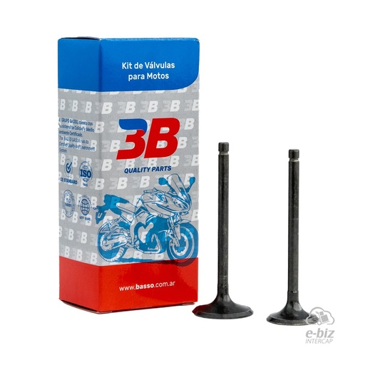 [BBB] Kit de valvulas de admision y escape Juego Valvula ADM-4710 ESC-4711 Yamaha XTZ 250 09-24, YBR 250 07-16 || Yamaha YS 250 Fazer