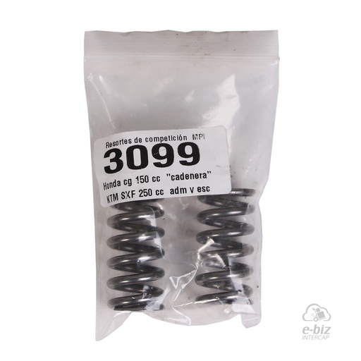 [BBB] Jgo Resorte de válvula Valvulas Competicion MPI 2X Simple Honda CG 150 04-24 || KTM SX-F 250 17-24