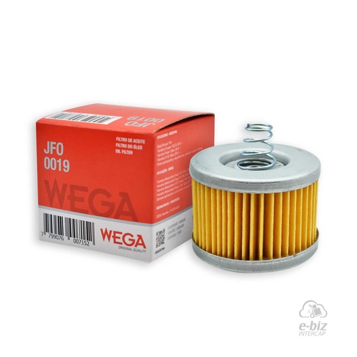 [WEGA] Filtro de aceite JFO-0019 Bajaj Rouser NS 125-135-160 12-25, Rouser NS LS 135 07-24 || Yamaha FZ 16 || Bajaj Rouser 135-BOXER 150