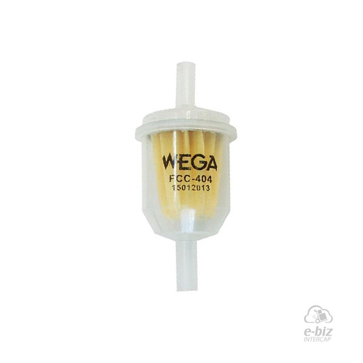 [WEGA] FIltro de nafta Grande Papel Motonetas Ciclomotores KTM Duke 200-250 12-24, SX-F 350-450 11-24 || Zanella DUE (Ciclomotor) 50-70 1992, SOL 70 98-24, Sol 50 00-24