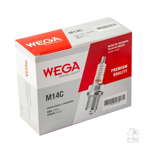 [WEGA] Bujía [NGK: D8EA] 1 Caja Bujias 10 Unidades W-M14YC