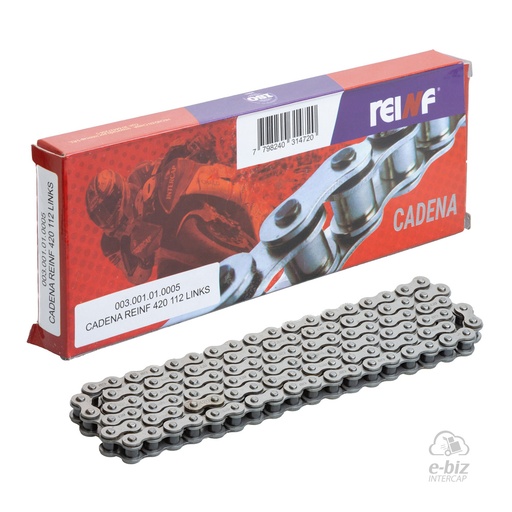 [Reinf] Cadena de transmision 420-112L Inks Guerrero GT Day 70 12-24 || Honda CR 80 2000 || Kawasaki KX 60-65-80-85 86-01 || Motomel Max 110 2022
