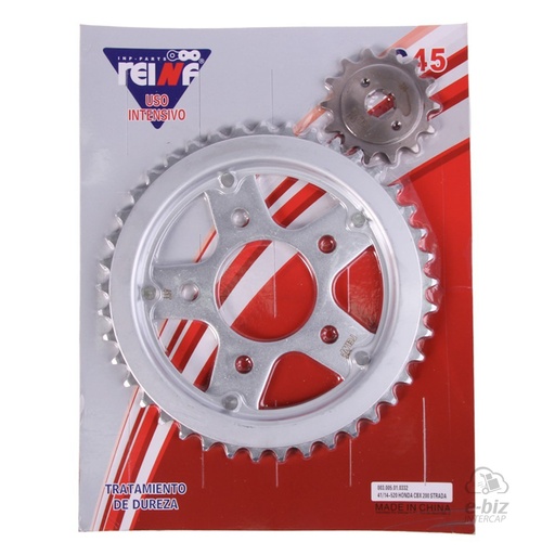 [Reinf] Kit corona y piñon C45 41 14-520 Honda CBX 200 STRADA