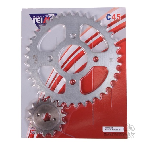 [REINF] Kit de transmisión C45 Corona Piñon 36 14-520 Rouser 220 SF