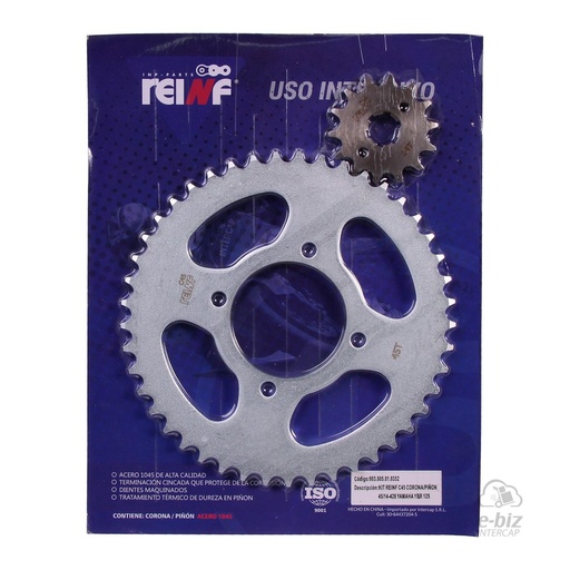 [Reinf] Kit de transmisión C45 Corona Piñon 45 14-428 Yamaha YBR 125 00-24