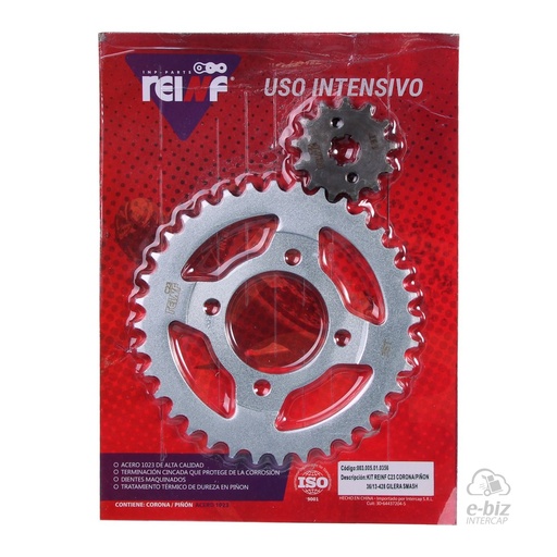 [Reinf] Kit corona y piñon C23 36 13-428 ZB BIT Cerro BIX 110 07-24 || Corven Energy 110 06-15 || Gilera Smash 110-125 20-23 || Honda Wave S 110 2015 || Mondial LD 110 2021… (+1 marca · 1 modelo)