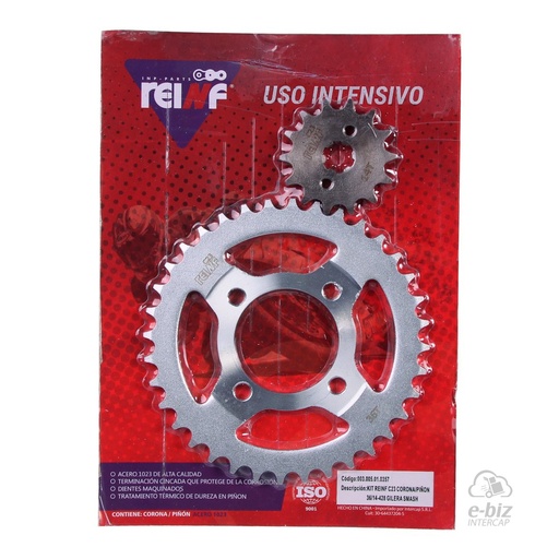[REINF] Kit de transmisión C23 Corona Piñon 36 14-428 Smash ZB Energy BIT