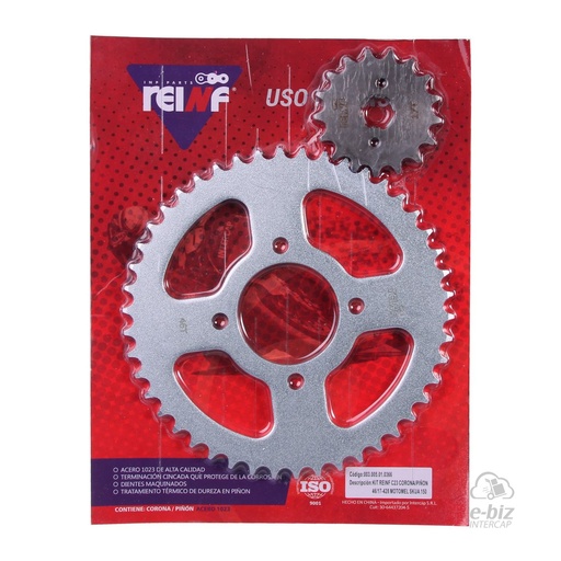 [Reinf] Kit de transmisión C23 Corona Piñon 46 17-428 Dual Motomel Skua 150 09-24