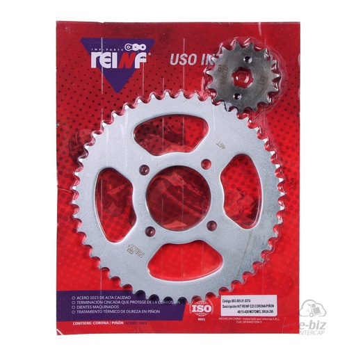 [REINF] Kit de transmisión C23 Corona Piñon 46 15-428 Skua 200
