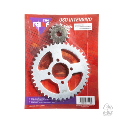 [REINF] Kit de transmisión C23 Corona Piñon 42 14-428 AX 100 Jincheng