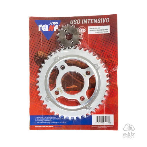 [Reinf] Kit corona y piñon C23 43 14-428 Today Honda CG Titan 125 81-24