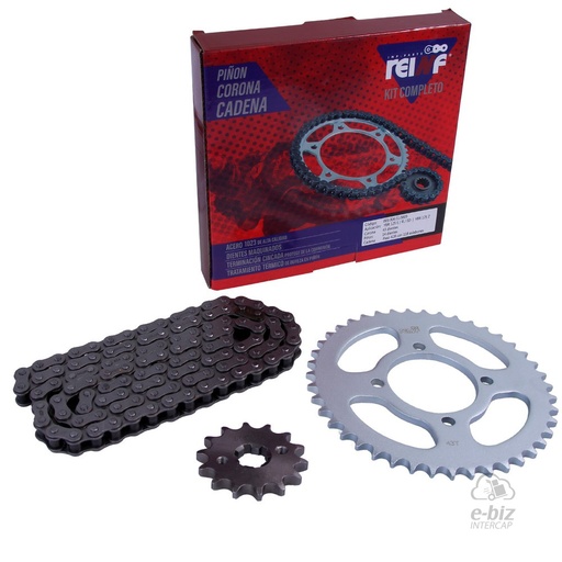 [Reinf] Kit de transmisión C23 Corona Piñon Cadena 43 14-428-118L Yamaha YBR 125 00-24