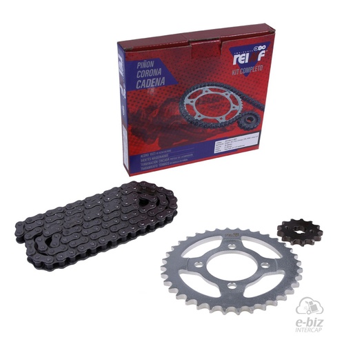 [Reinf] Kit de transmisión C23 Corona Piñon Cadena 36 13-428-110L ZB BIT Cerro BIX 110 07-24 || Corven Energy 110 06-15 || Gilera Smash 110-125 20-23 || Honda Wave S 110 2015 || Mondial LD 110 2021… (+1 marca · 1 modelo)