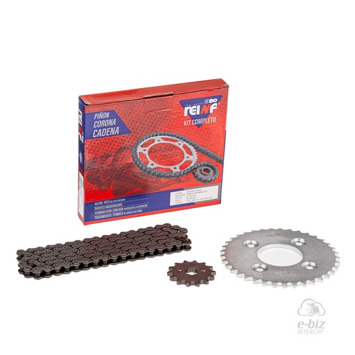 [Reinf] Kit de transmisión C23 Corona Piñon Cadena 37 14-420-104L Honda Wave S 110 2015