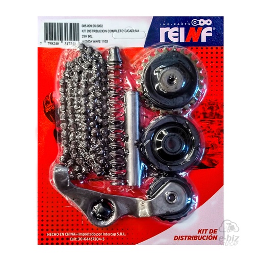 [REINF] Kit de distribucion Completo Cadena 25H 90L Honda Wave S 110 2015