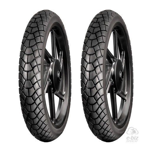 [DURTEC TIRES] Jgo de Cubiertas (2.50x17") UB-311 2.75 Yamaha Crypton T 105 2002, New Crypton 110 12-24