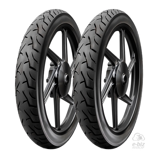 [DURTEC TIRES] Jgo de Cubiertas (2.50x17") UB-2305 Spider 2.75 Yamaha Crypton T 105 2002, New Crypton 110 12-24