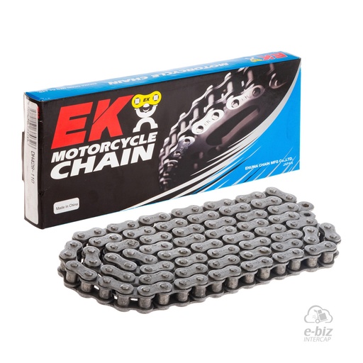 [Ek Chain] Cadena de transmision W/SPJ 428-110L Cerro BIX 110 05-24 || Corven Energy 110 06-15 || Gilera Smash 110-125 20-23 || Honda Biz 100 00-24 || Mondial LD 110 2021… (+2 marcas · 3 modelos) | (4400 lbs)