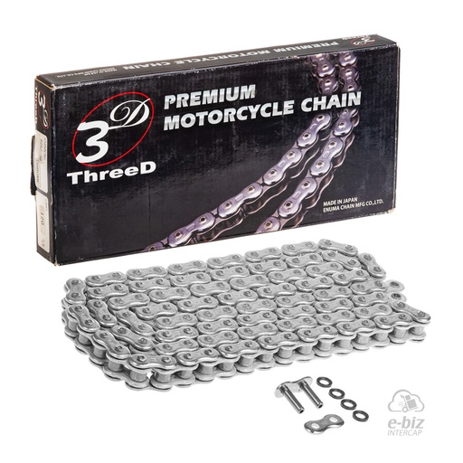 [Ek Chain] Cadena de transmision ThreeD 530Z-120L QX2-RING MLJ Kawasaki ZRX 1100 99-00 || Yamaha YZF R1 1000 05-24 || Zanella Styler 150 2021 | (11200 lbs)