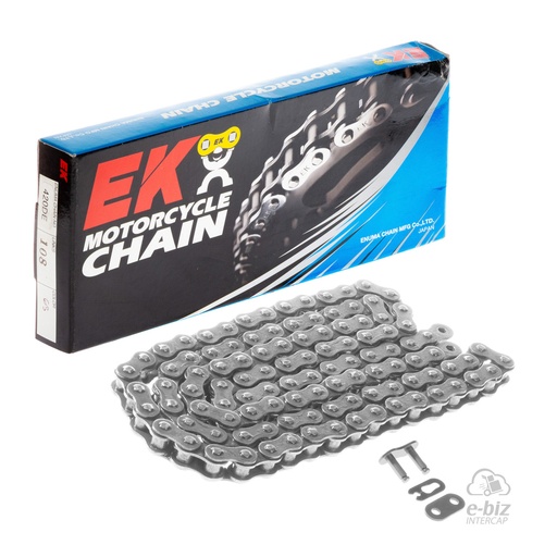 [Ek Chain] Cadena de transmision W/SPJ 420DE-108L | (4300 lbs)