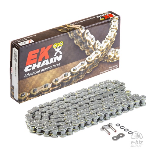 [Ek Chain] Cadena de transmision (O-Ring) 525 118 MLJ KTM Adventure 1090 17-19 || Kawasaki Z 900 18-19, Z RS 900 2018 | (8800 lbs)