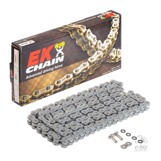 [Ek Chain] Cadena de transmision (QX-Ring) (X-Ring) QX-Ring 520-130L MLJ | (8500 lbs)