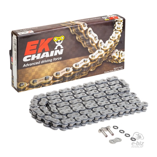 [Ek Chain] Cadena de transmision (QX-Ring) (X-Ring) QX-Ring 520-118L MLJ | (8500 lbs)