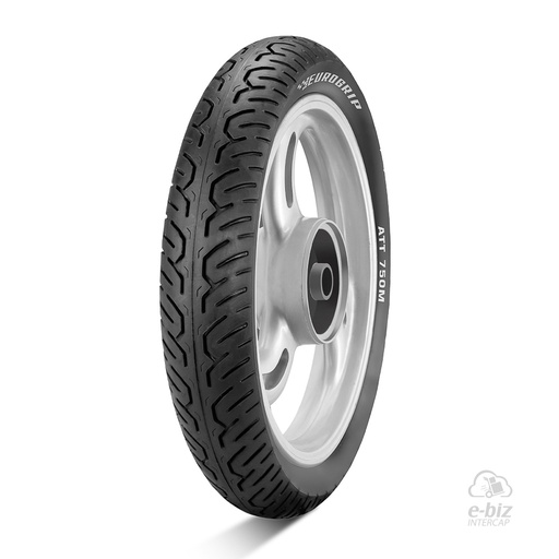 [EuroGrip] Cubierta ATT 750 100/90-17 TL 55P Trasera para Bajaj Rouser NS 125 16-24, Rouser NS LS 135 07-24