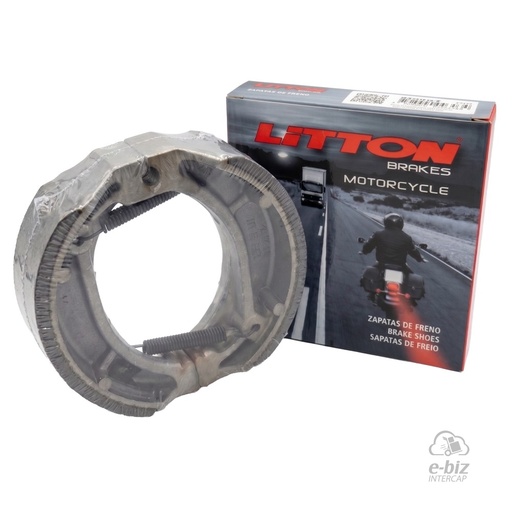 [Litton Brakes] Zapatas de freno 110CC ZB Trip Tras. Cruzado 110MM Cerro BIX 110 05-24 || Corven Energy 110 06-24 || Gilera Smash 110-125 20-23 || Honda Biz 100 10-24 || Mondial LD 110 2021… (+1 marca · 1 modelo)