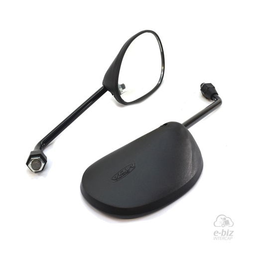[MDA] Accesorios [Color: NEGRO] Juego FZ16 Simil. Ovalado Rosca 10MM Izq. Der-Izq